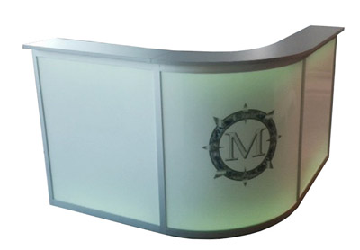 Leuchttheke Maistradt mit RGB Beleuchtung