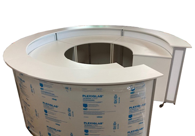 Leuchttheke Rundtheke Spoton