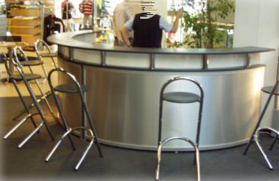 Rundtheke Empfangstheke Car