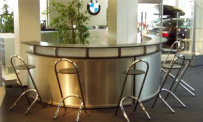 Rundtheke Empfangstheke Car